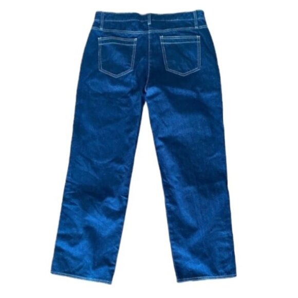 High Waisted Button Cuff Jeans Size 10 - Picture 5 of 12